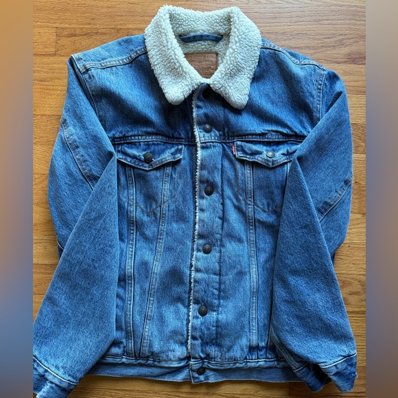 Levi’s Type III Sherpa Trucker Jacket M - Picture 2 of 3